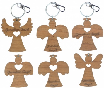 5001B-GA-W : Guardian Angel Keyrings UK (Pack Size 36) Price Breaks Available